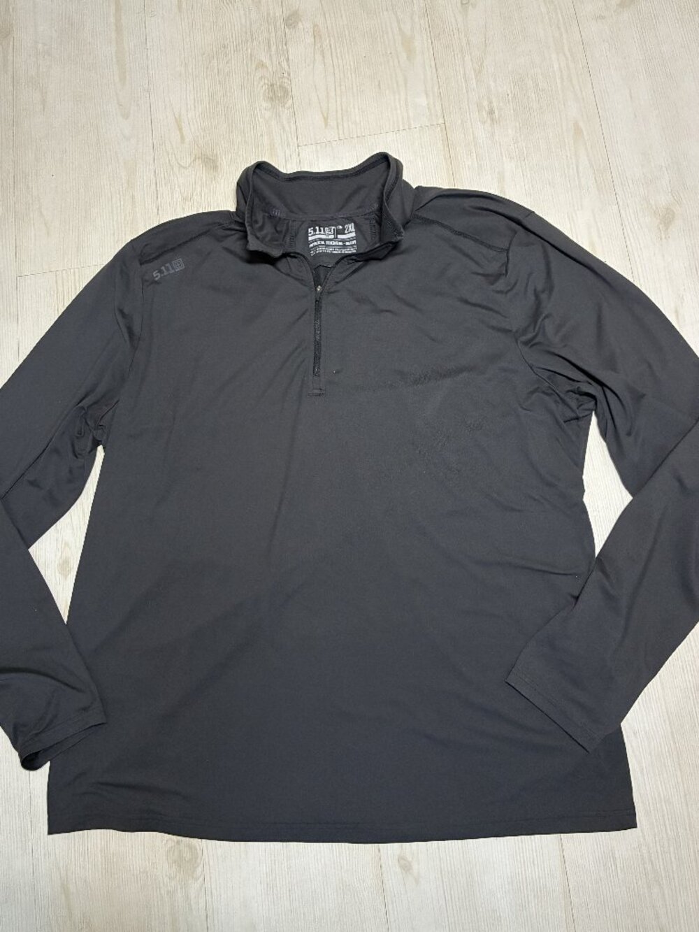 5.11 Tactical PT-R Catalyst Pro Quarter-Zip Shirt Volcanic Dark Gray (Men's 2XL)